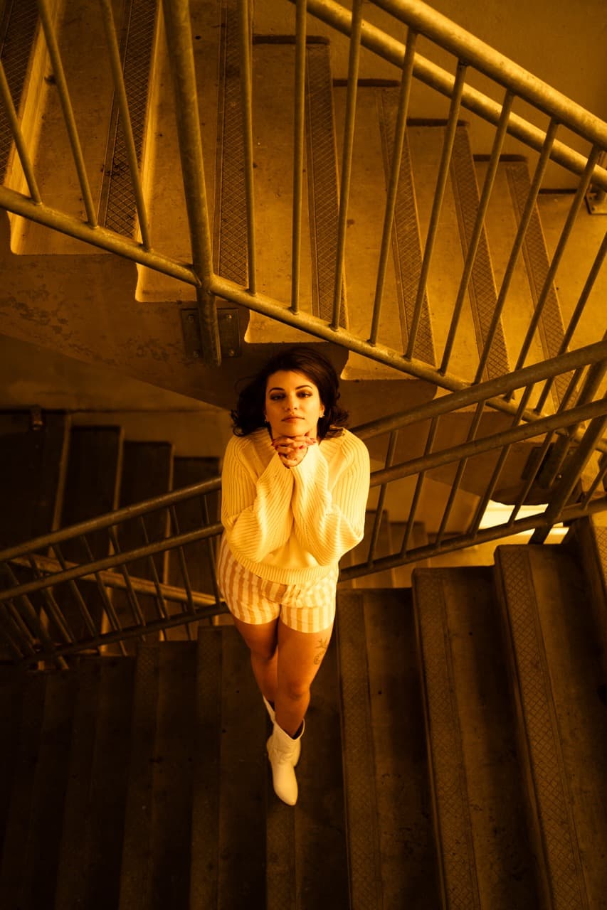 Urban Stairwell Fashion Portraits blog post